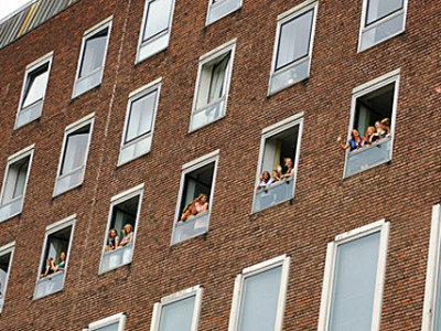 Schüler im Kieler Schloss