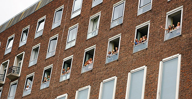 Schüler im Kieler Schloss